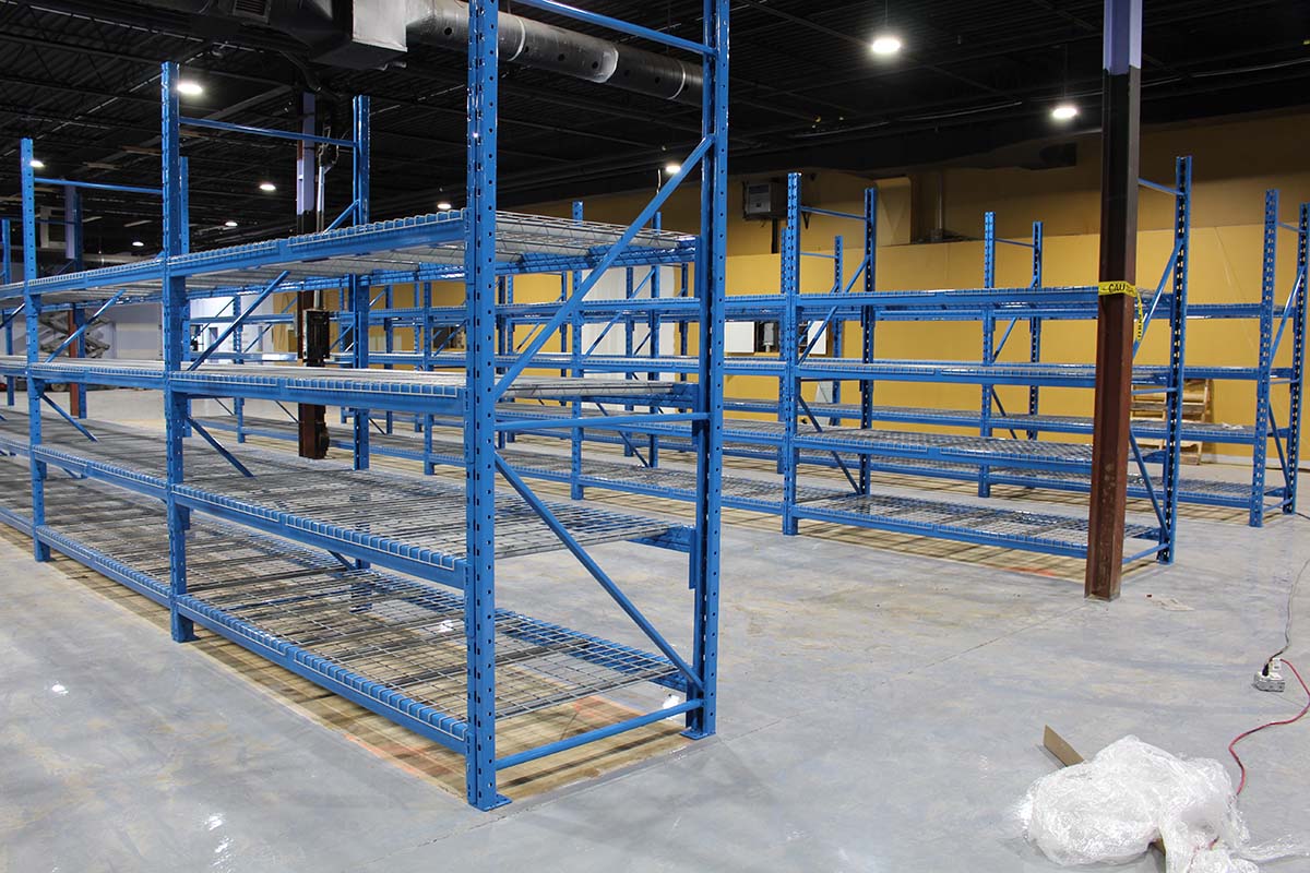 4.5-7.5 Feet Blue Warehouse Storage Rack